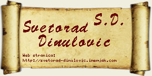 Svetorad Dinulović vizit kartica